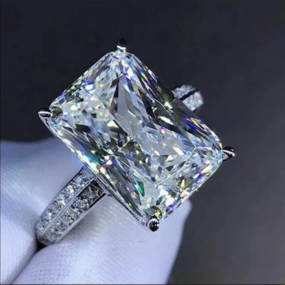 💯 NEW 925 STERLING SILVER HALO RING, CUTE RING, SHINY RING. - Picture 2 of 4